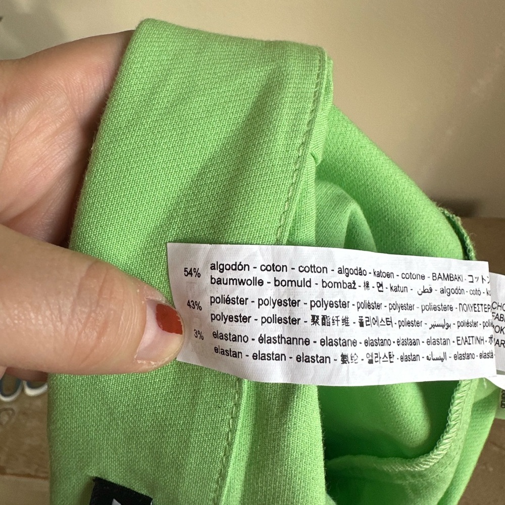 Zara Lime Green Cropped Pants - Picture 8 of 11